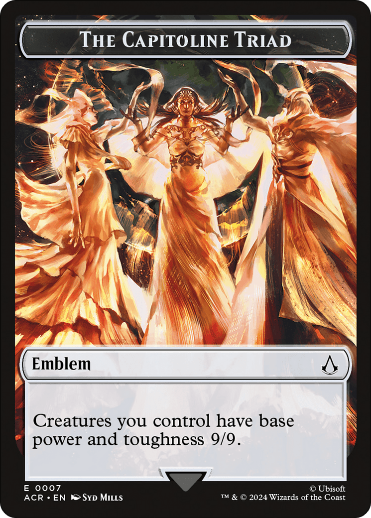 Assassin // Emblem - The Capitoline Triad Double-Sided Token [Assassin's Creed Tokens] MTG Single Magic: The Gathering  | Multizone: Comics And Games