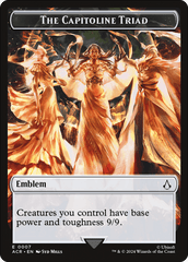 Assassin // Emblem - The Capitoline Triad Double-Sided Token [Assassin's Creed Tokens] MTG Single Magic: The Gathering  | Multizone: Comics And Games