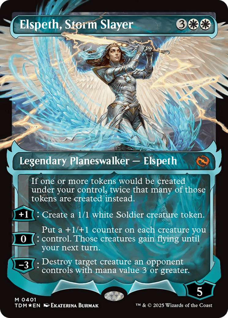 Elspeth, Storm Slayer (Showcase) [Tarkir: Dragonstorm] MTG Single Magic: The Gathering  | Multizone: Comics And Games