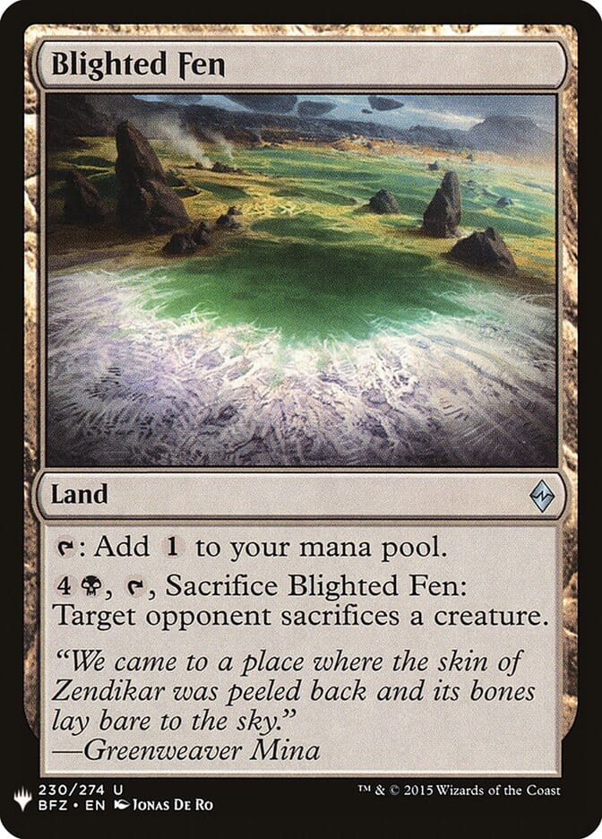 Blighted Fen [Mystery Booster] MTG Single Magic: The Gathering  | Multizone: Comics And Games