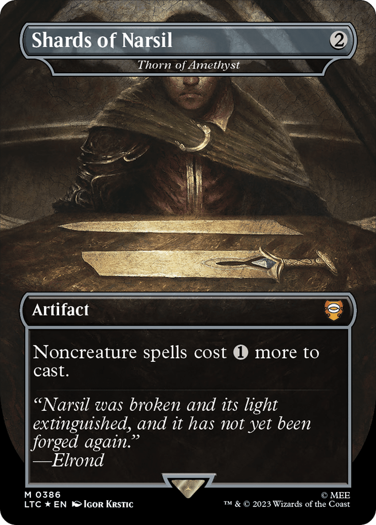 Shards of Narsil - Thorn of Amethyst (Surge Foil Realms and Relics) [The Lord of the Rings: Tales of Middle-Earth Commander] MTG Single Magic: The Gathering  | Multizone: Comics And Games