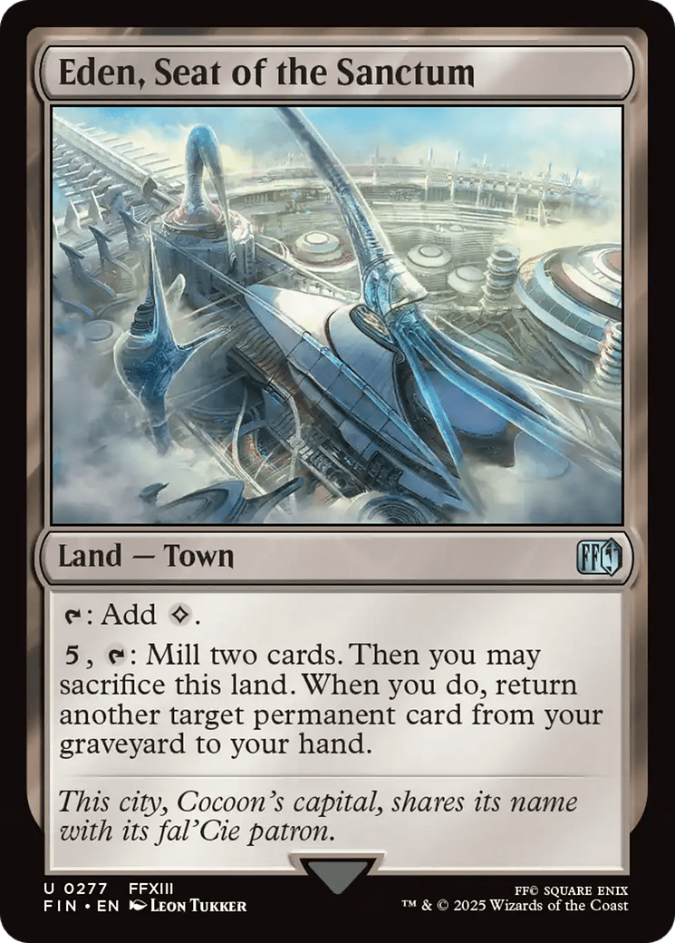 Eden, Seat of the Sanctum [FINAL FANTASY] MTG Single Magic: The Gathering  | Multizone: Comics And Games