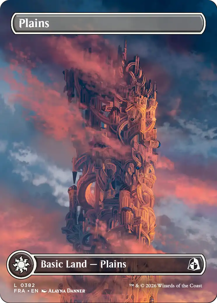 Plains (Borderless) (0382) [Reality Fracture] MTG Single Magic: The Gathering  | Multizone: Comics And Games