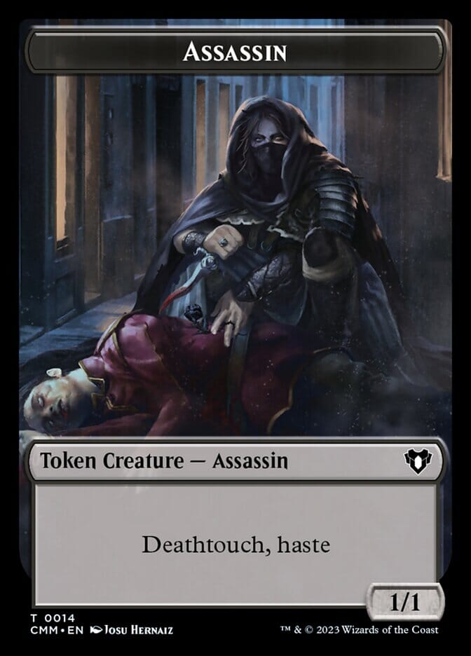 Treasure // Assassin Double-Sided Token [Commander Masters Tokens] MTG Single Magic: The Gathering  | Multizone: Comics And Games