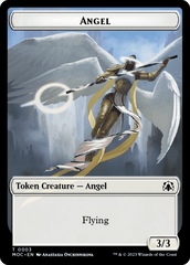 Angel (3) // Demon Double-Sided Token [March of the Machine Commander Tokens] MTG Single Magic: The Gathering  | Multizone: Comics And Games