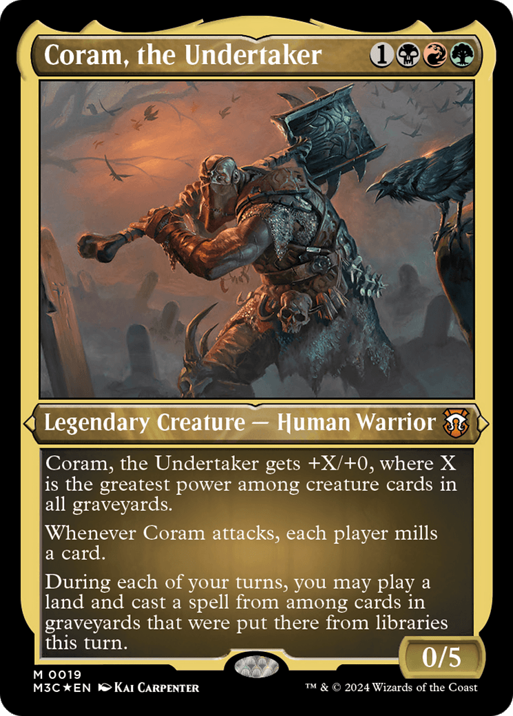 Coram, the Undertaker (Foil Etched) [Modern Horizons 3 Commander] MTG Single Magic: The Gathering  | Multizone: Comics And Games