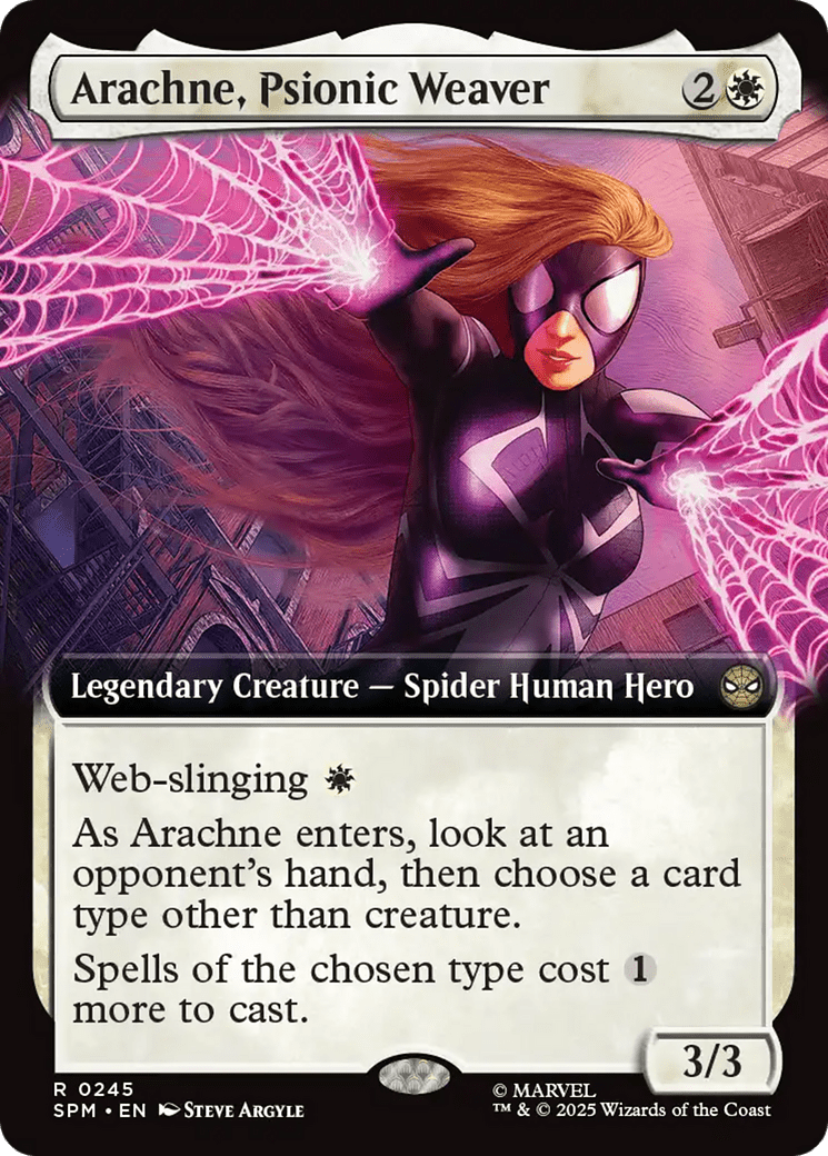 Arachne, Psionic Weaver (Extended Art) [Marvel's Spider-Man] MTG Single Magic: The Gathering  | Multizone: Comics And Games