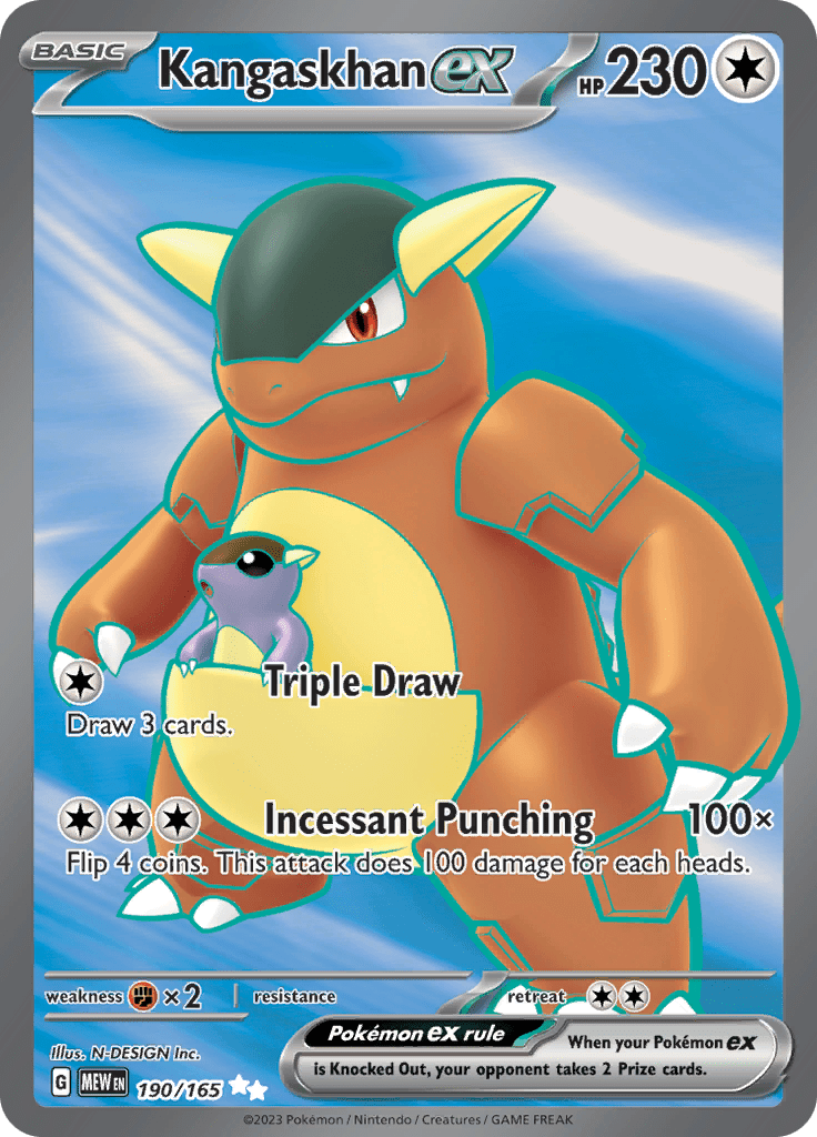 Kangaskhan ex (190/165) [Scarlet & Violet 151] Pokemon Single Pokémon  | Multizone: Comics And Games
