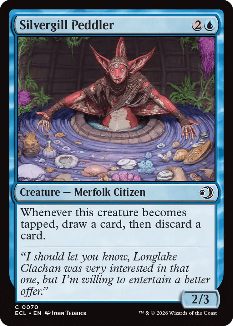 Silvergill Peddler [Lorwyn Eclipsed] MTG Single Magic: The Gathering  | Multizone: Comics And Games