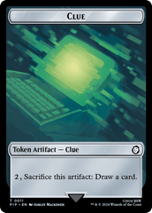Copy // Clue Double-Sided Token [Fallout Tokens] MTG Single Magic: The Gathering  | Multizone: Comics And Games