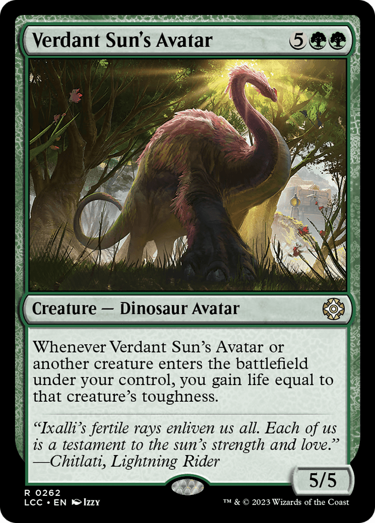Verdant Sun's Avatar [The Lost Caverns of Ixalan Commander] MTG Single Magic: The Gathering  | Multizone: Comics And Games