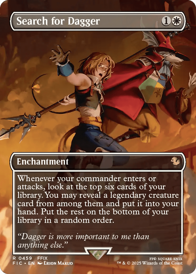 Search for Dagger (Borderless) [FINAL FANTASY Commander] MTG Single Magic: The Gathering  | Multizone: Comics And Games