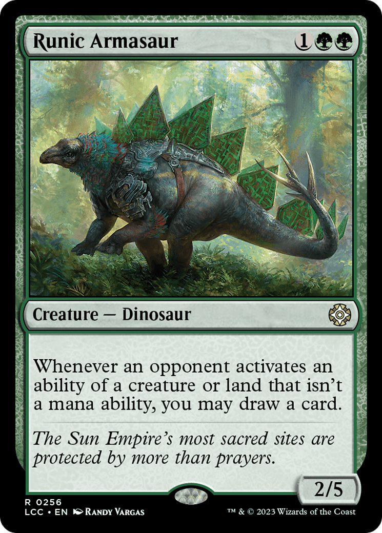Runic Armasaur [The Lost Caverns of Ixalan Commander] MTG Single Magic: The Gathering  | Multizone: Comics And Games