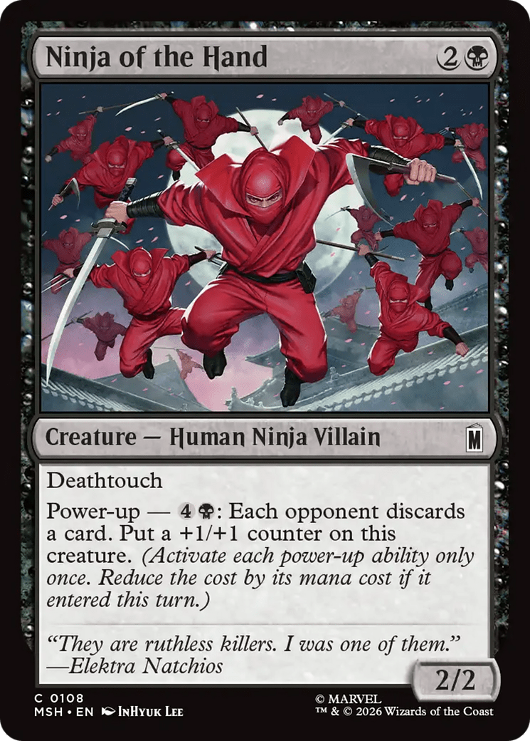 Ninja of the Hand [Marvel Super Heroes] MTG Single Magic: The Gathering  | Multizone: Comics And Games
