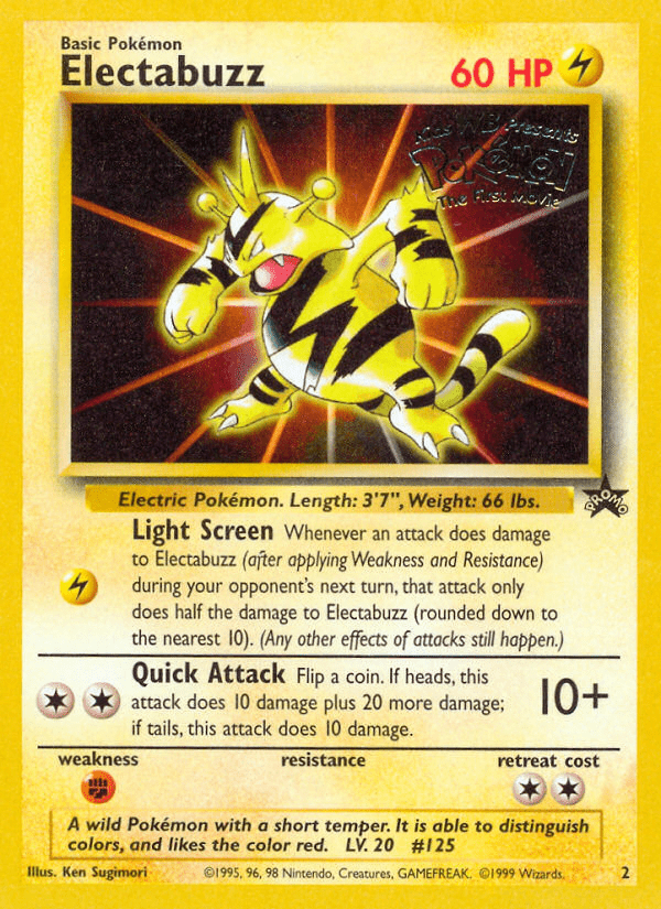 Electabuzz (2) [Wizards of the Coast: Black Star Promos] Pokemon Single Pokémon  | Multizone: Comics And Games