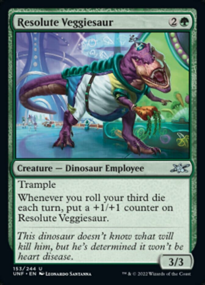 Resolute Veggiesaur [Unfinity] MTG Single Magic: The Gathering  | Multizone: Comics And Games