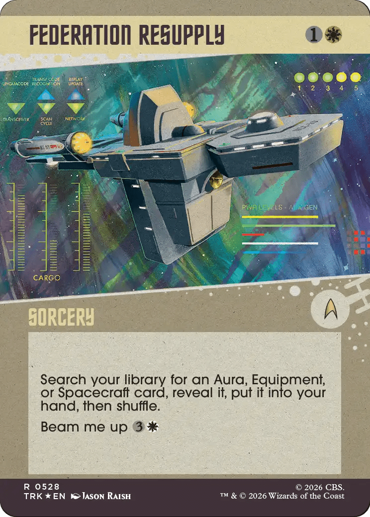 Federation Resupply (Showcase) (Surge Foil) [Star Trek] MTG Single Magic: The Gathering  | Multizone: Comics And Games