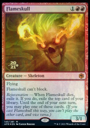 Flameskull [Dungeons & Dragons: Adventures in the Forgotten Realms Prerelease Promos] MTG Single Magic: The Gathering  | Multizone: Comics And Games