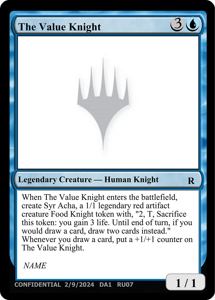 The Value Knight [Unknown Event] MTG Single Magic: The Gathering  | Multizone: Comics And Games