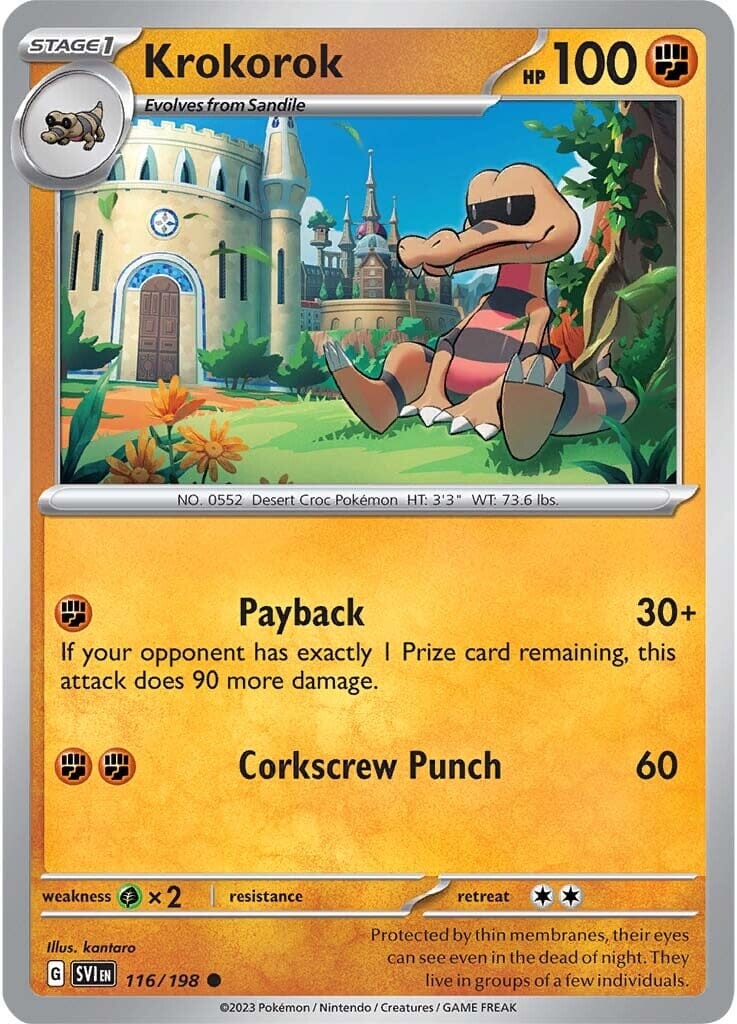 Krokorok (116/198) [Scarlet & Violet: Base Set] Pokemon Single Pokémon  | Multizone: Comics And Games