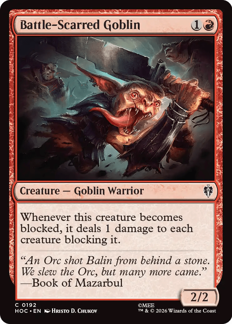 Battle-Scarred Goblin [The Hobbit: Eternal-Legal] MTG Single Magic: The Gathering  | Multizone: Comics And Games
