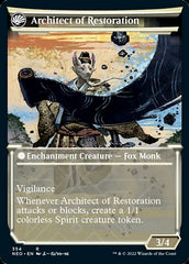 The Restoration of Eiganjo // Architect of Restoration (Showcase Soft Glow) [Kamigawa: Neon Dynasty] MTG Single Magic: The Gathering  | Multizone: Comics And Games