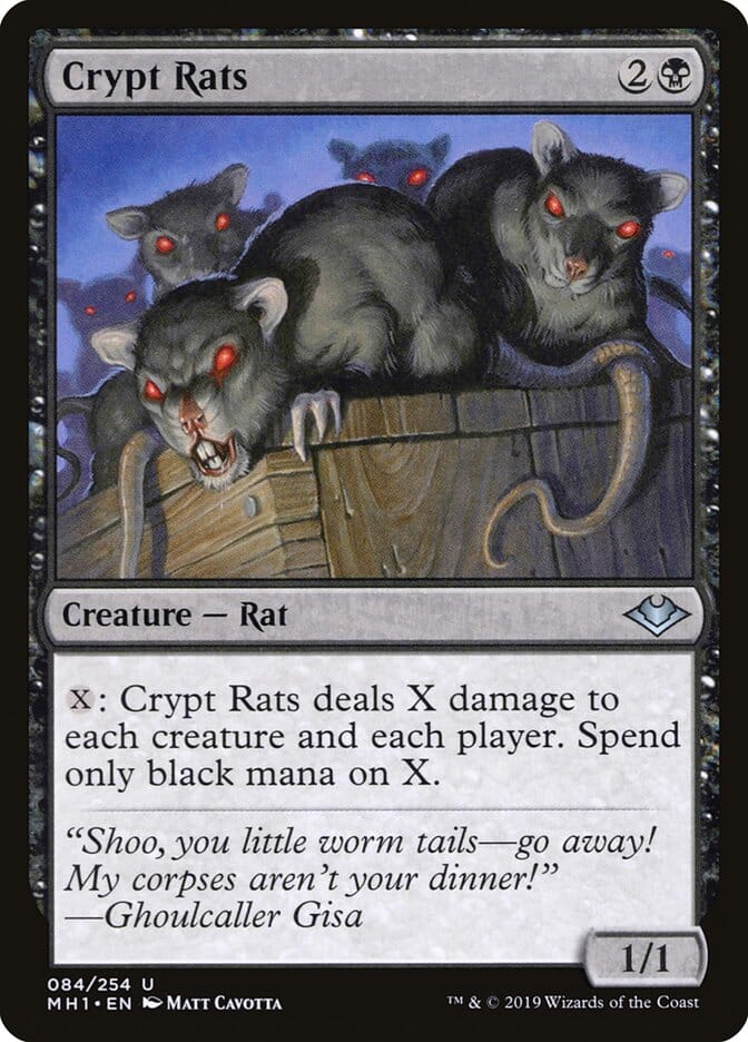 Crypt Rats [Modern Horizons] MTG Single Magic: The Gathering  | Multizone: Comics And Games