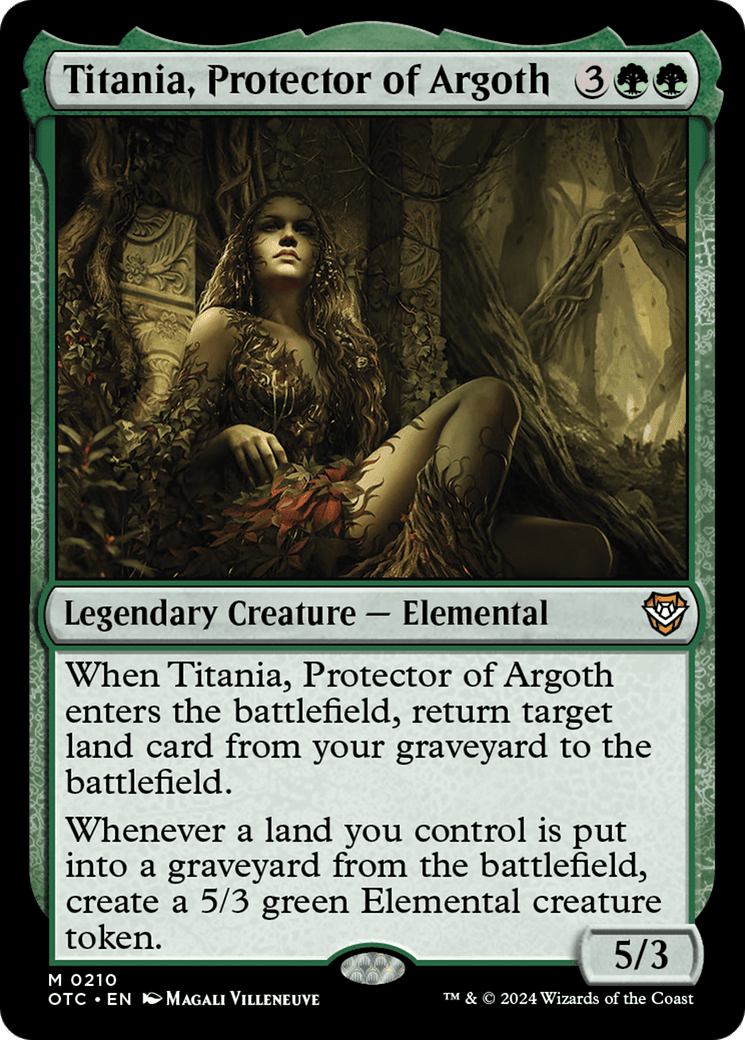 Titania, Protector of Argoth [Outlaws of Thunder Junction Commander] MTG Single Magic: The Gathering  | Multizone: Comics And Games