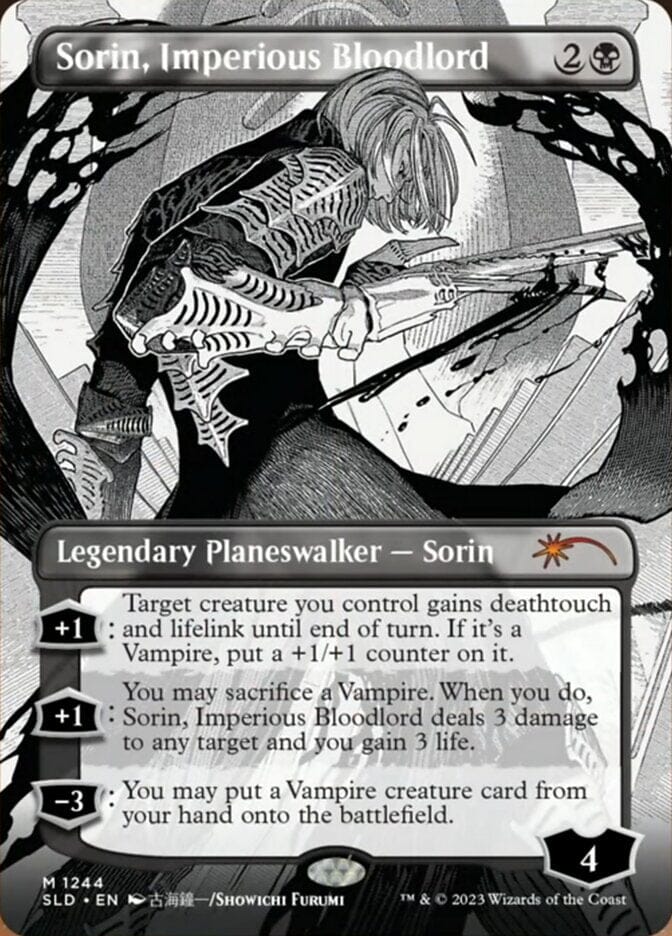 Sorin, Imperious Bloodlord (Borderless) [Secret Lair Drop Series] MTG Single Magic: The Gathering  | Multizone: Comics And Games