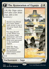 The Restoration of Eiganjo // Architect of Restoration (Showcase Soft Glow) [Kamigawa: Neon Dynasty] MTG Single Magic: The Gathering  | Multizone: Comics And Games