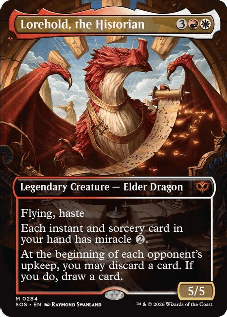 Lorehold, the Historian (Borderless) [Secrets of Strixhaven] MTG Single Magic: The Gathering  | Multizone: Comics And Games