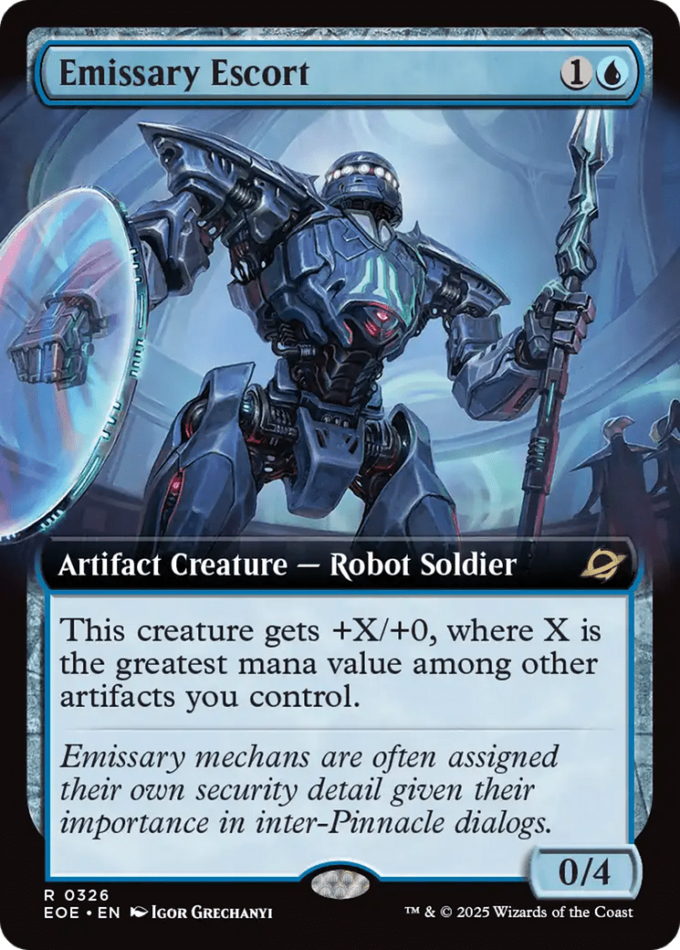 Emissary Escort (Extended Art) [Edge of Eternities] MTG Single Magic: The Gathering  | Multizone: Comics And Games