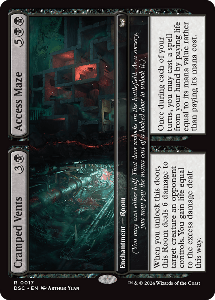 Cramped Vents // Access Maze [Duskmourn: House of Horror Commander] MTG Single Magic: The Gathering  | Multizone: Comics And Games
