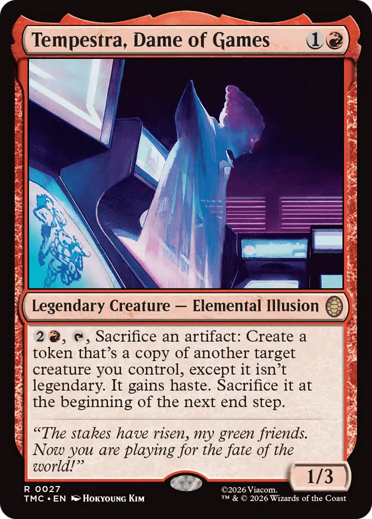 Tempestra, Dame of Games [Teenage Mutant Ninja Turtles Commander] MTG Single Magic: The Gathering  | Multizone: Comics And Games