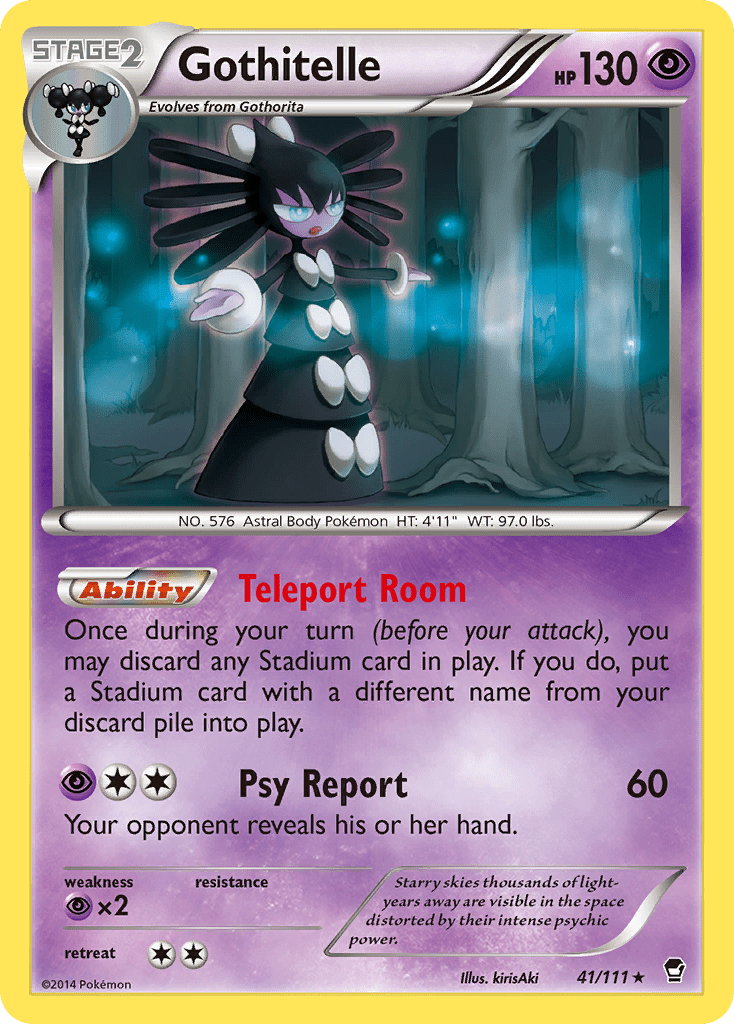 Gothitelle (41/111) [XY: Furious Fists] Pokemon Single Pokémon  | Multizone: Comics And Games
