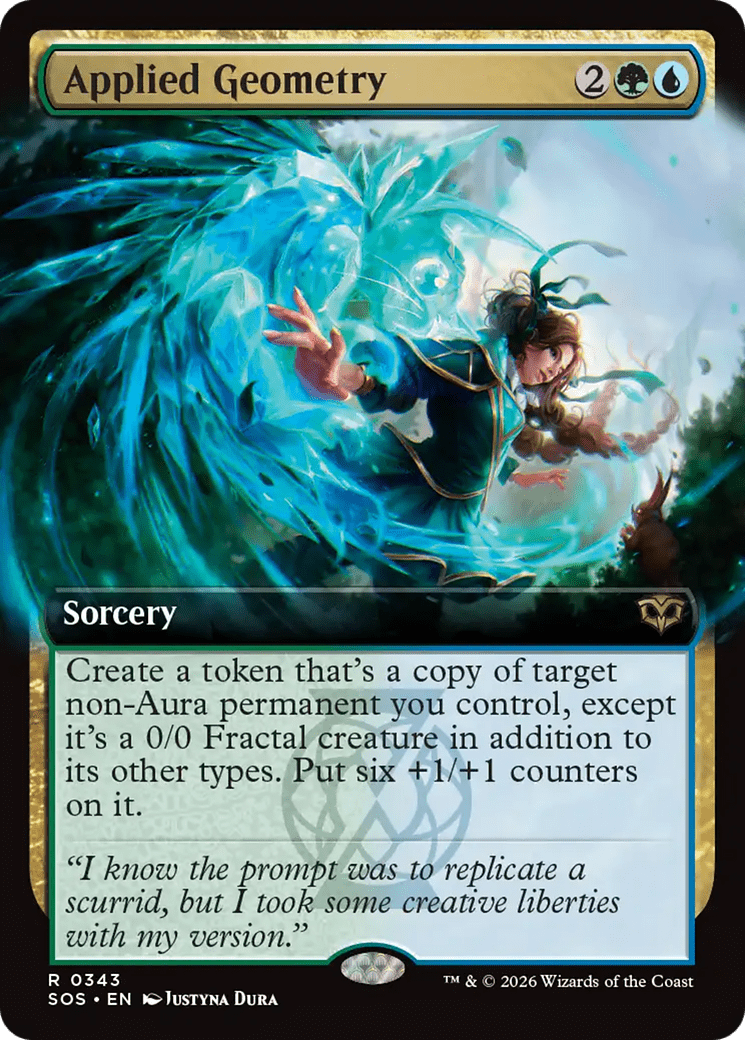 Applied Geometry (Extended Art) [Secrets of Strixhaven] MTG Single Magic: The Gathering  | Multizone: Comics And Games