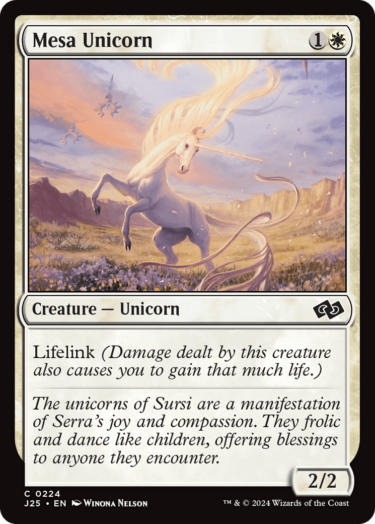 Mesa Unicorn [Foundations Jumpstart] MTG Single Magic: The Gathering  | Multizone: Comics And Games