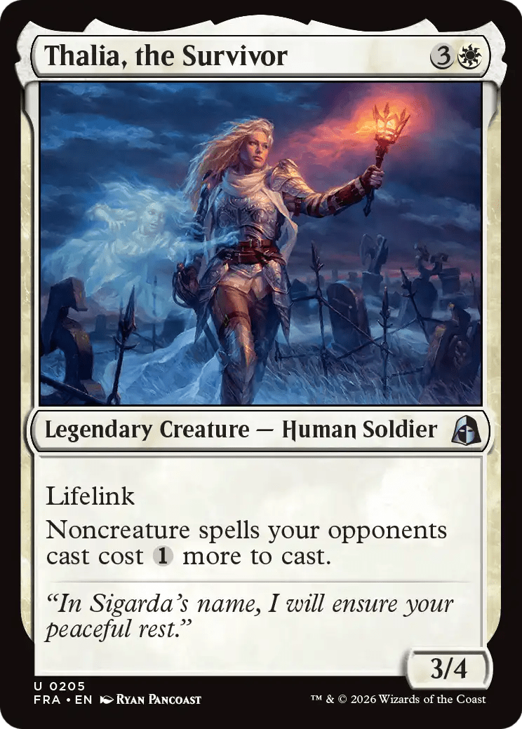 Thalia, the Survivor [Reality Fracture] MTG Single Magic: The Gathering  | Multizone: Comics And Games