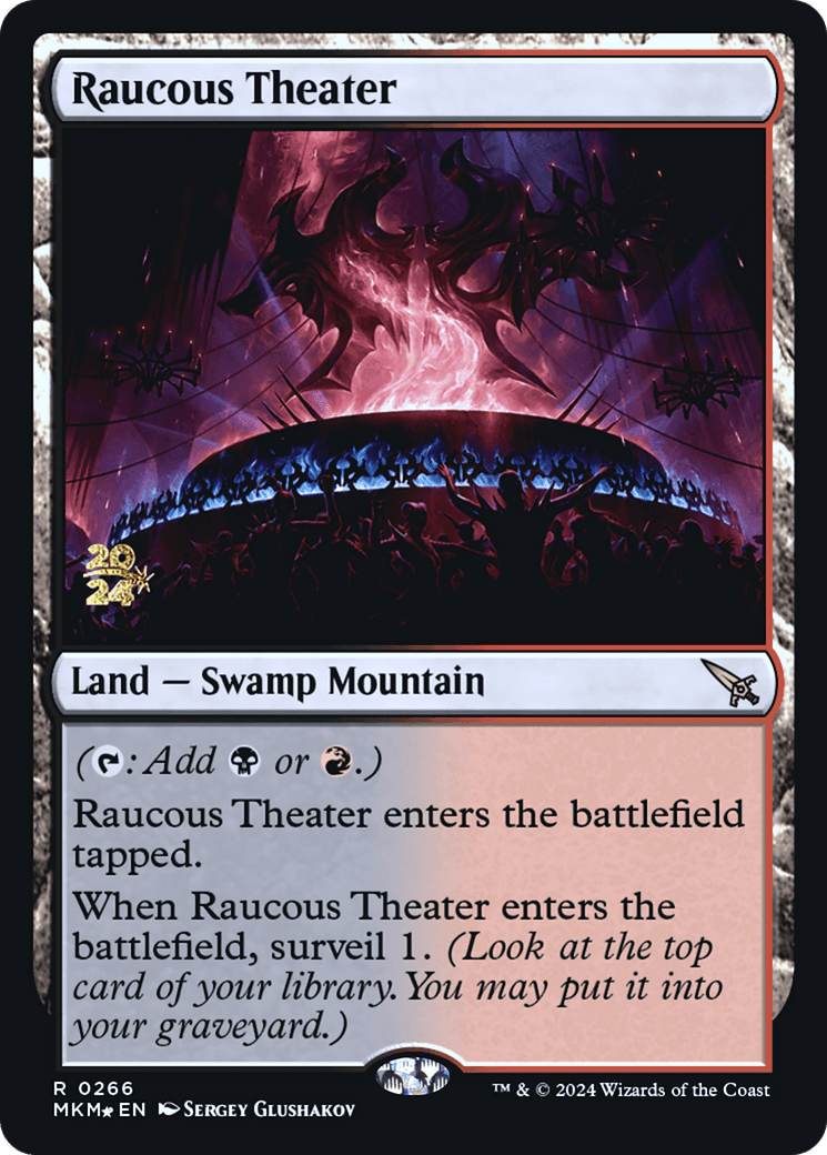 Raucous Theater [Murders at Karlov Manor Prerelease Promos] MTG Single Magic: The Gathering  | Multizone: Comics And Games