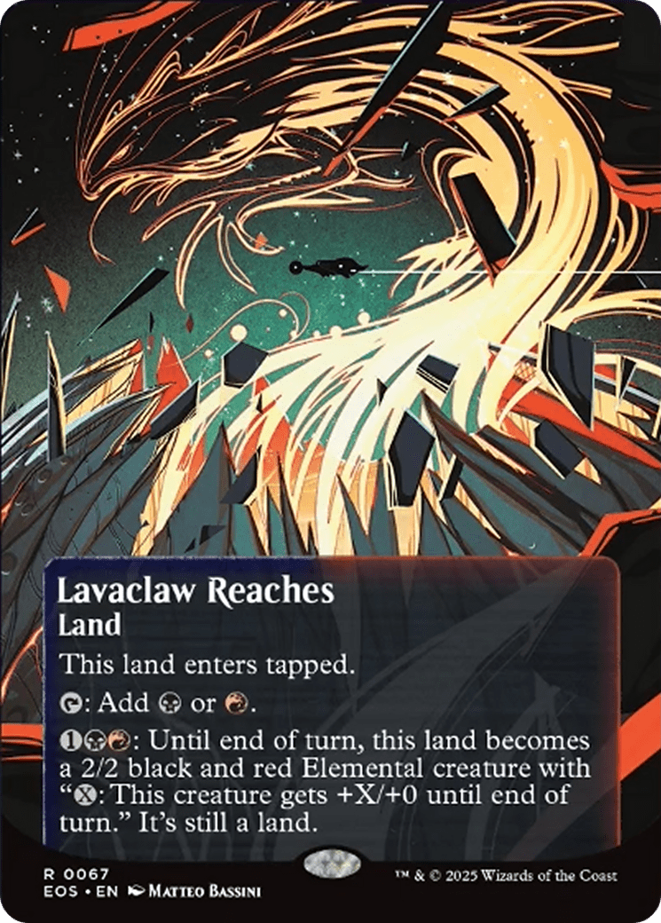 Lavaclaw Reaches (0067) (Borderless) [Edge of Eternities: Stellar Sights] MTG Single Magic: The Gathering  | Multizone: Comics And Games