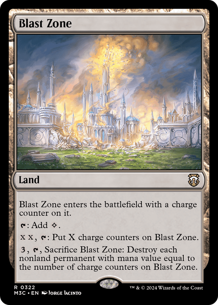 Blast Zone (Ripple Foil) [Modern Horizons 3 Commander] MTG Single Magic: The Gathering  | Multizone: Comics And Games