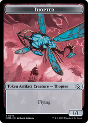 Thopter // Beast Double-Sided Token [March of the Machine Commander Tokens] MTG Single Magic: The Gathering  | Multizone: Comics And Games