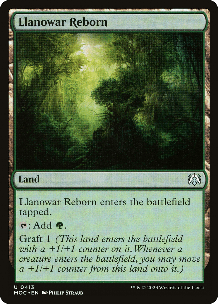 Llanowar Reborn [March of the Machine Commander] MTG Single Magic: The Gathering  | Multizone: Comics And Games