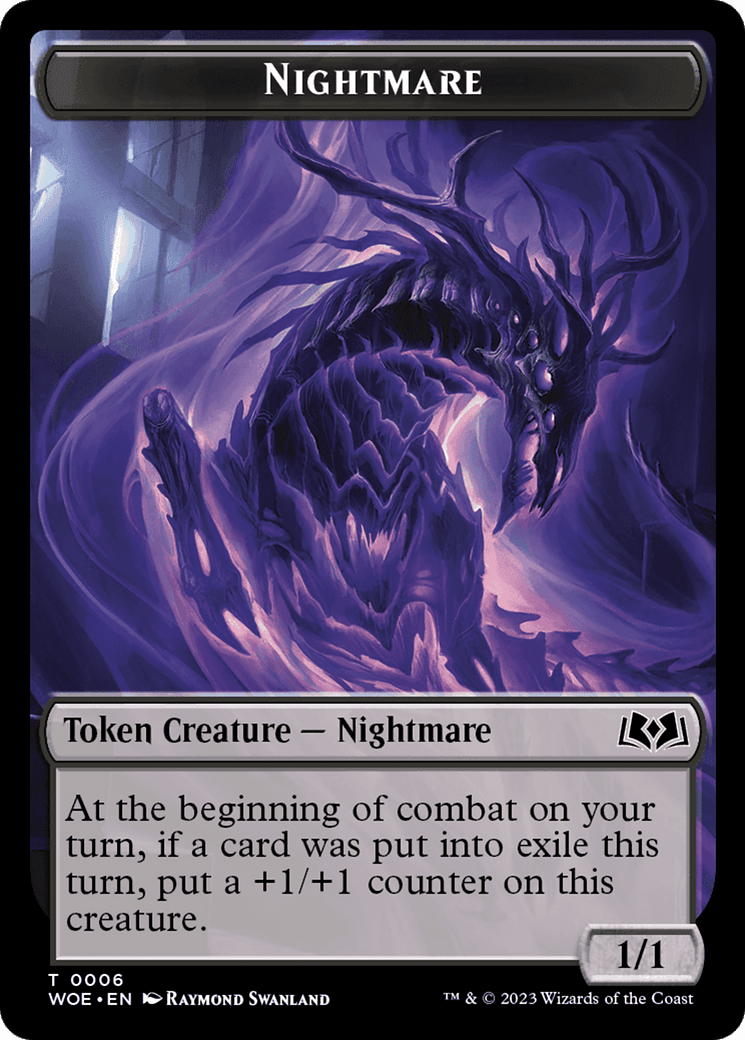 Nightmare // Food (0012) Double-Sided Token [Wilds of Eldraine Tokens] MTG Single Magic: The Gathering  | Multizone: Comics And Games