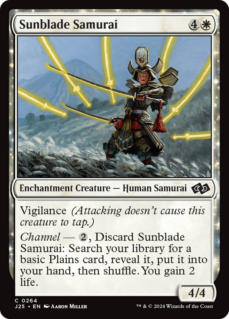 Sunblade Samurai [Foundations Jumpstart] MTG Single Magic: The Gathering  | Multizone: Comics And Games