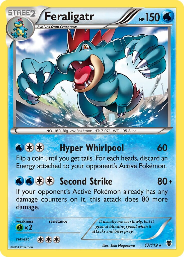 Feraligatr (17/119) (Cosmos Holo) (Blister Exclusive) [XY: Phantom Forces] Pokemon Single Pokémon  | Multizone: Comics And Games