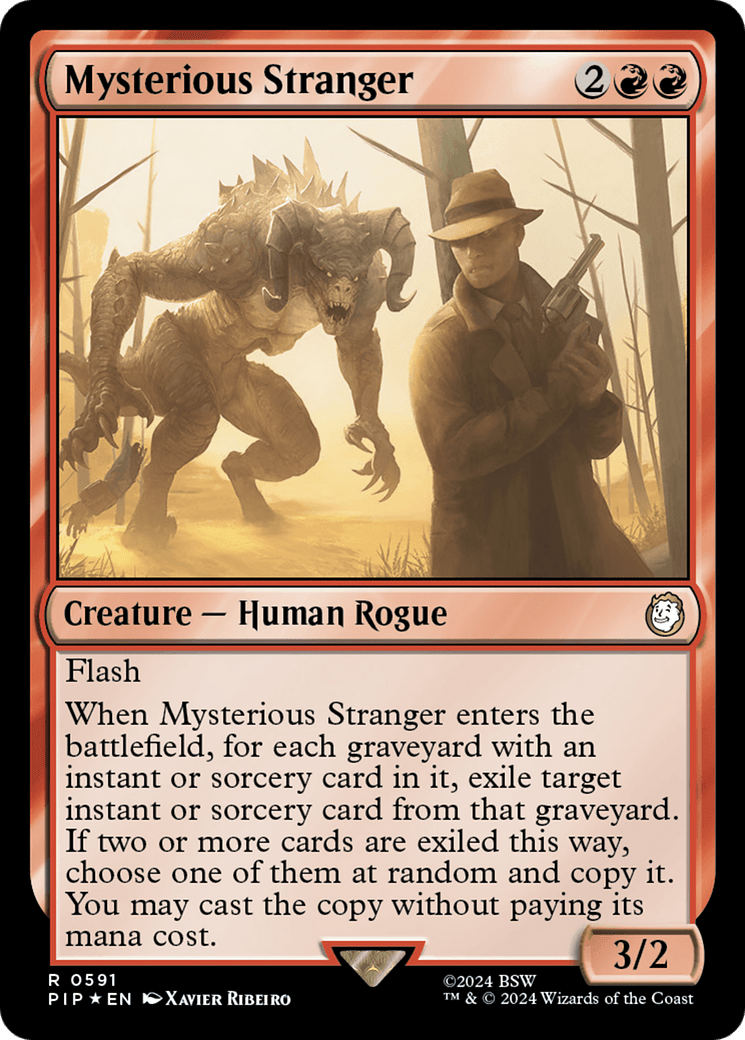 Mysterious Stranger (Surge Foil) [Fallout] MTG Single Magic: The Gathering  | Multizone: Comics And Games