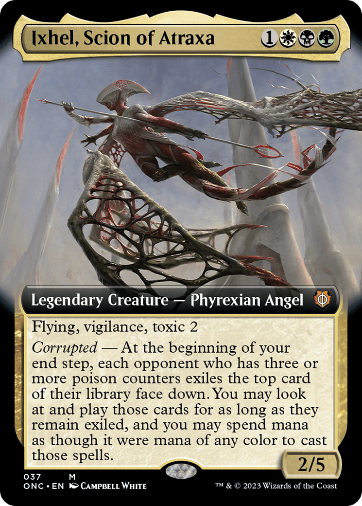 Ixhel, Scion of Atraxa (Extended Art) [Phyrexia: All Will Be One Commander] MTG Single Magic: The Gathering  | Multizone: Comics And Games