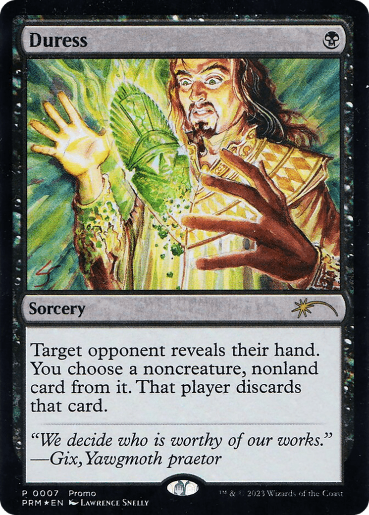 Duress (Graphic Novel Insert) [Media Promos] MTG Single Magic: The Gathering  | Multizone: Comics And Games