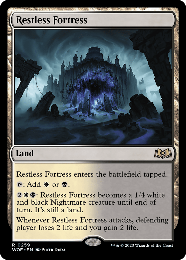 Restless Fortress [Wilds of Eldraine] MTG Single Magic: The Gathering  | Multizone: Comics And Games